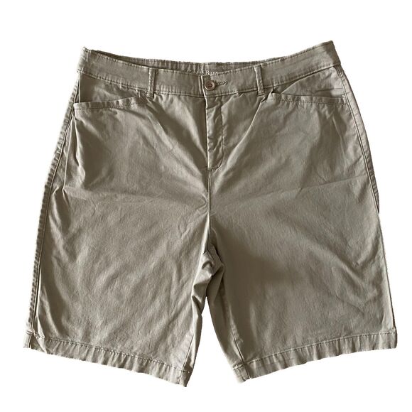 Croft & Barrow Womens Classic Fit Stretch‎ Short Size 16 Khaki - Picture 1 of 9